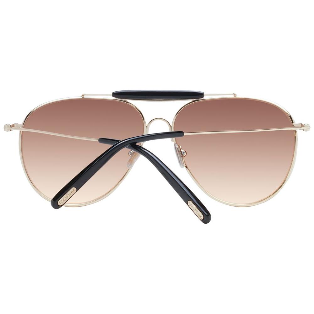 Tom Ford Gold Men Sunglasses Tom Ford Rosy Brown