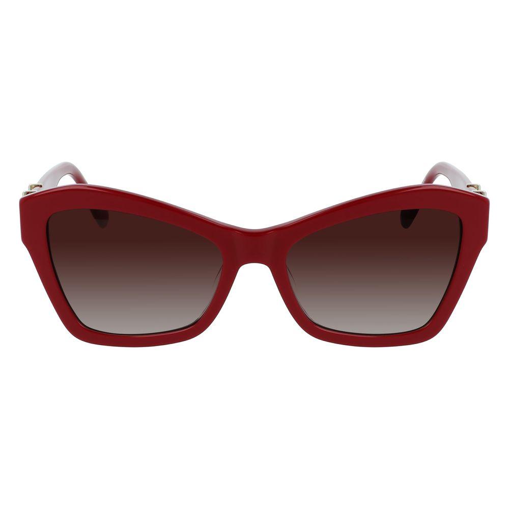 Liu Jo Red Acetate Sunglasses Liu Jo Saddle Brown