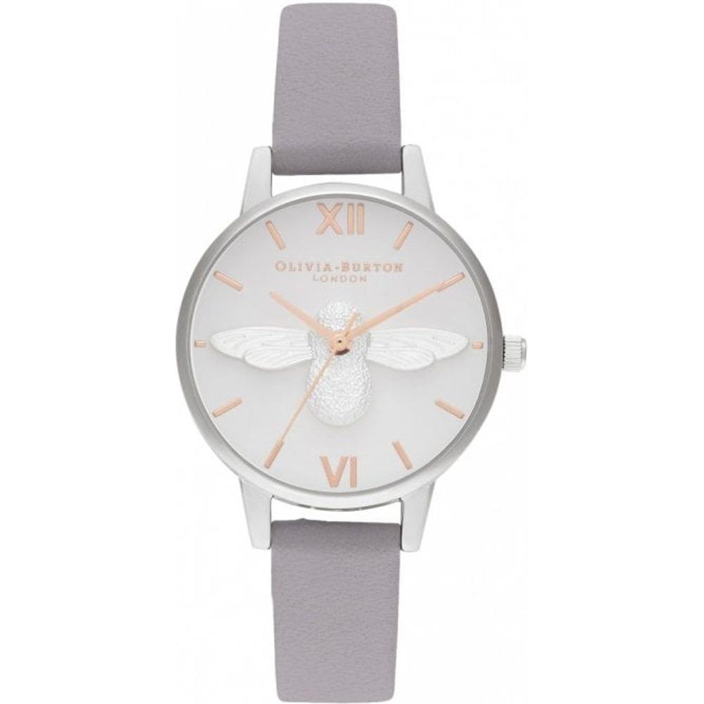 Olivia Burton Purple Synthetic Leather Watch Olivia Burton Light Gray