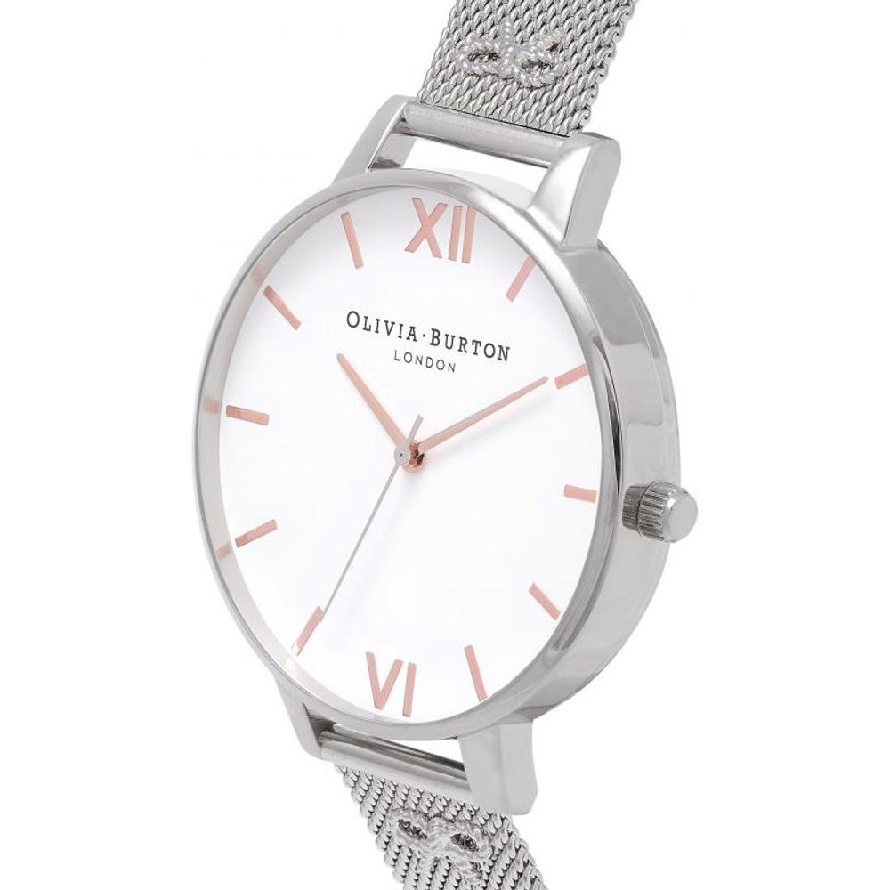 Olivia Burton Silver Steel Watch Olivia Burton Light Gray
