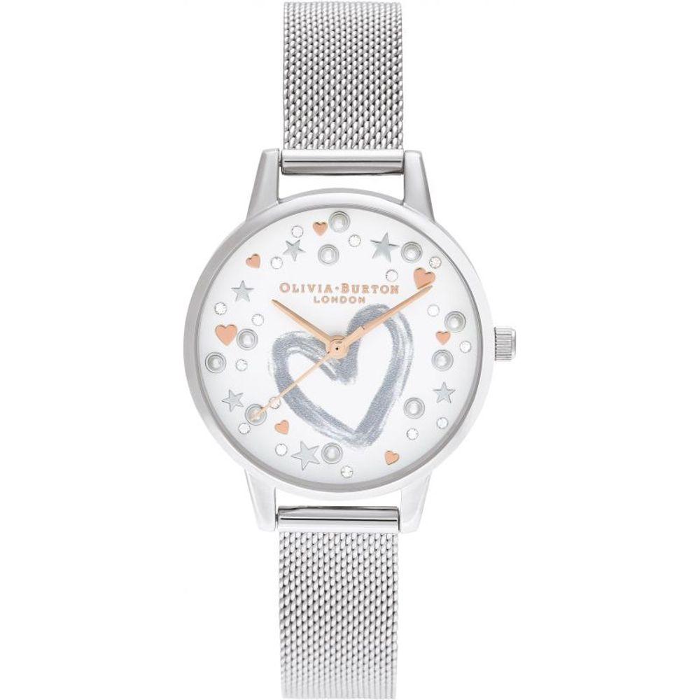 Olivia Burton Silver Steel Watch Olivia Burton Light Gray