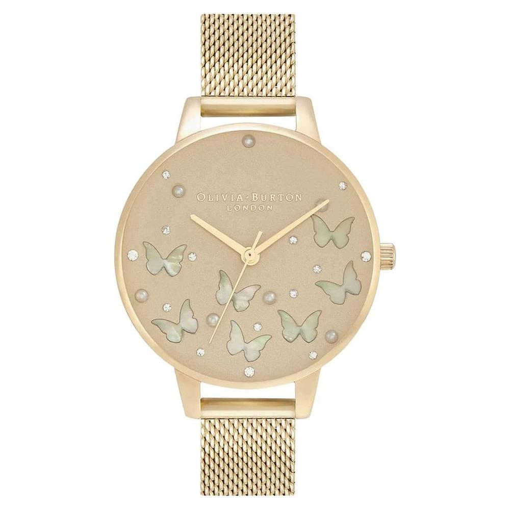 Olivia Burton Gold Steel Watch Olivia Burton Tan