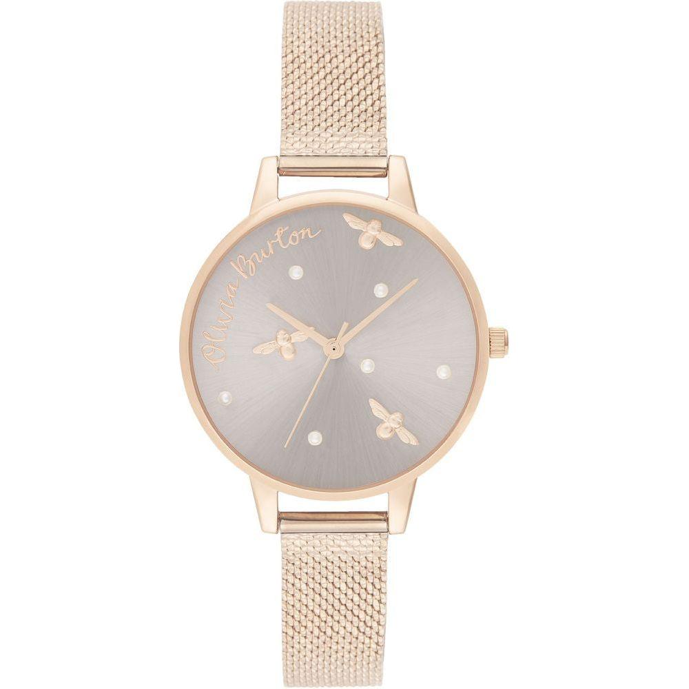 Olivia Burton Gold Steel Watch Olivia Burton Light Gray
