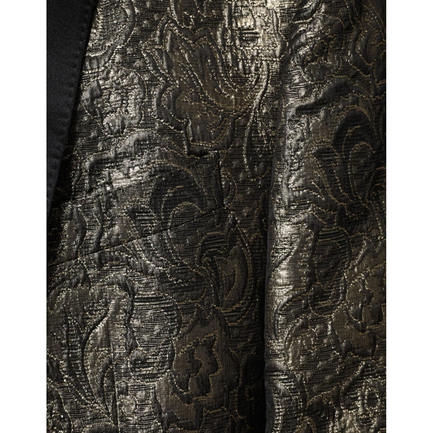 Dolce & Gabbana Gold SICILIA Jacquard Single Breasted Coat Blazer Dolce & Gabbana Dark Slate Gray