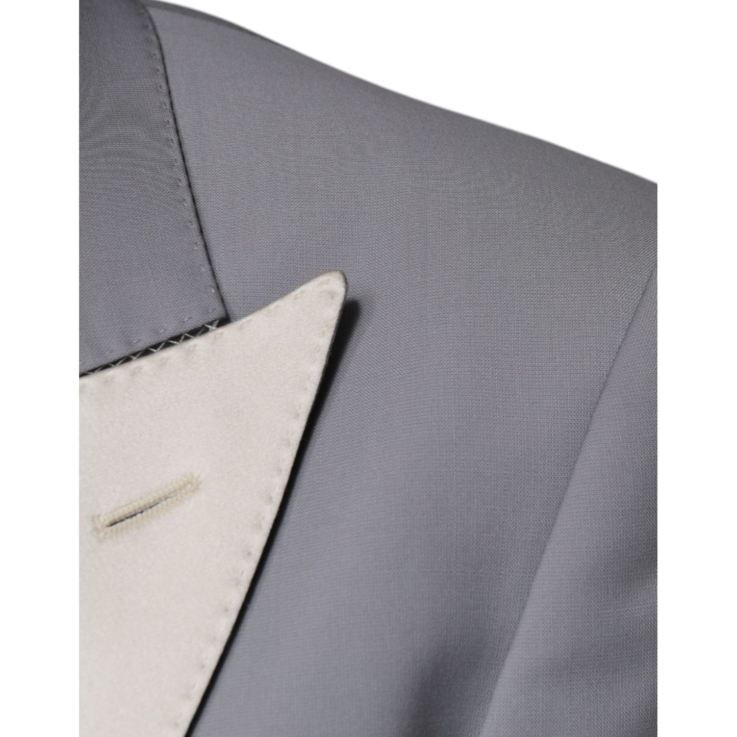 Dolce & Gabbana Gray Wool 3 Piece Slim Fit Formal Suit Dolce & Gabbana Slate Gray