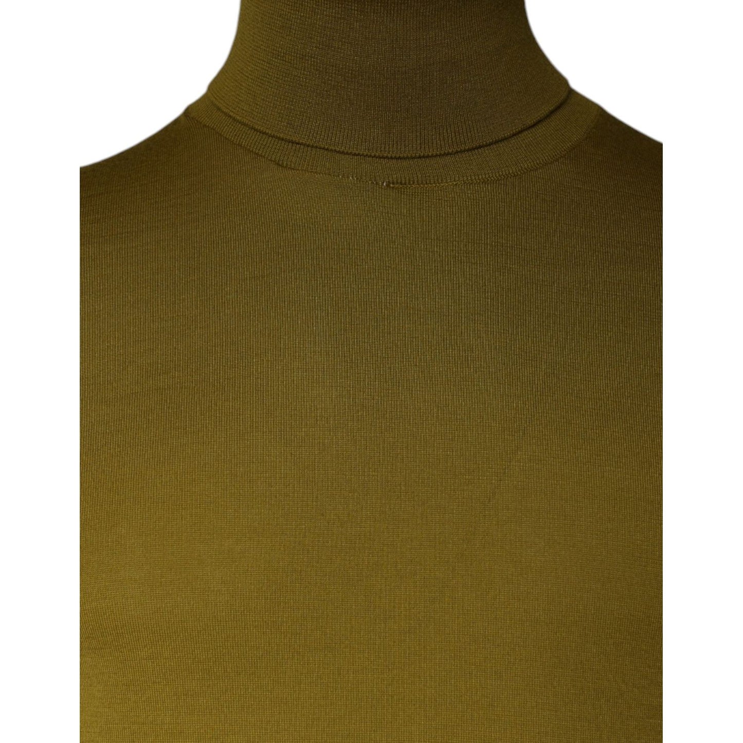 Dolce & Gabbana Brown Cashmere Turtleneck Pullover Sweater Dolce & Gabbana Dark Olive Green