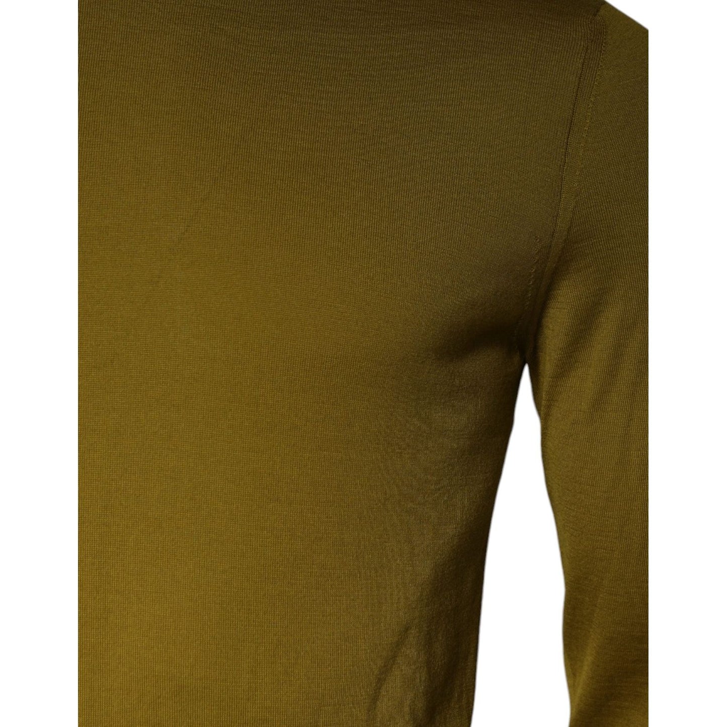 Dolce & Gabbana Brown Cashmere Turtleneck Pullover Sweater Dolce & Gabbana Dark Olive Green
