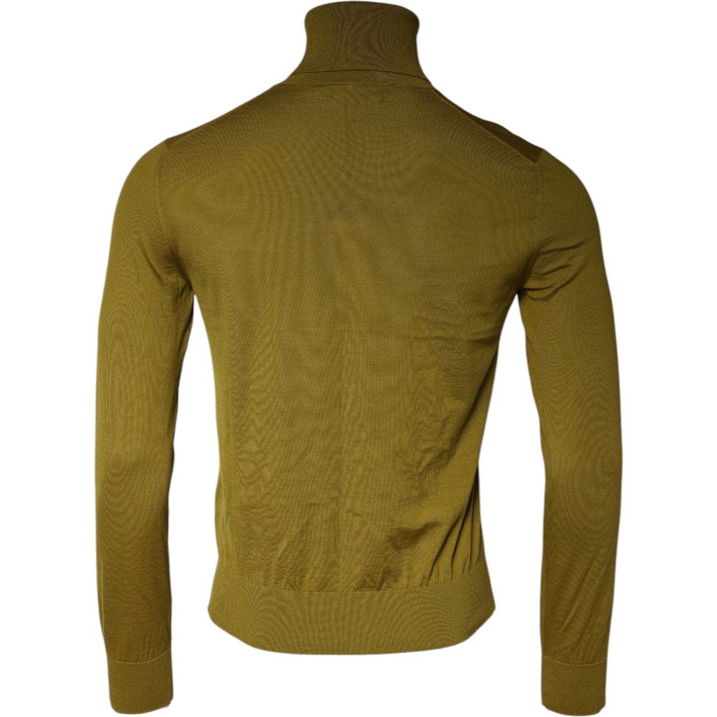 Dolce & Gabbana Brown Cashmere Turtleneck Pullover Sweater Dolce & Gabbana Dark Olive Green