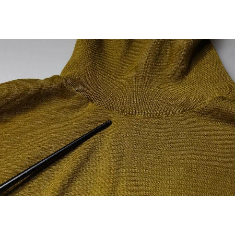Dolce & Gabbana Brown Cashmere Turtleneck Pullover Sweater Dolce & Gabbana Saddle Brown
