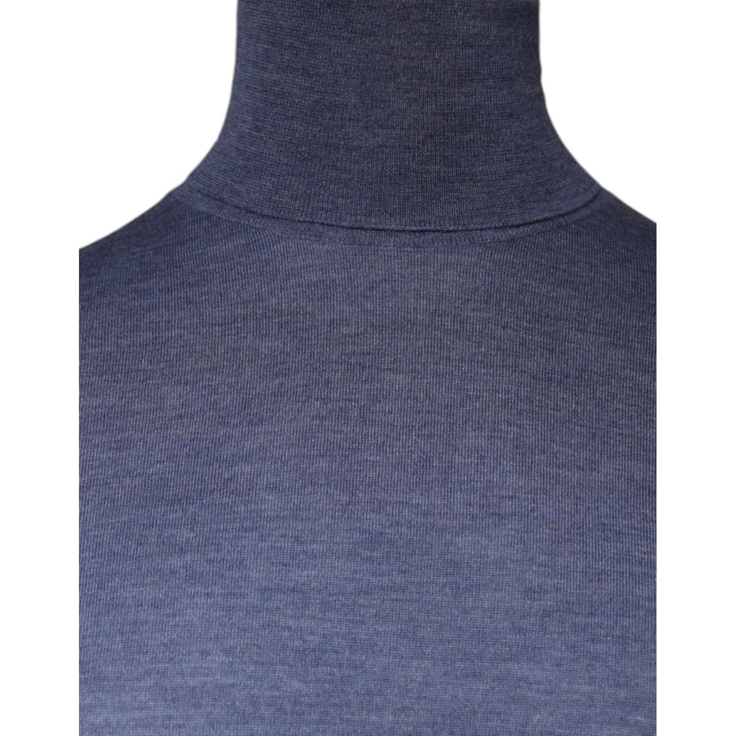 Dolce & Gabbana Purple Blue Long Sleeve Turtleneck Pullover Sweater Dolce & Gabbana Dim Gray