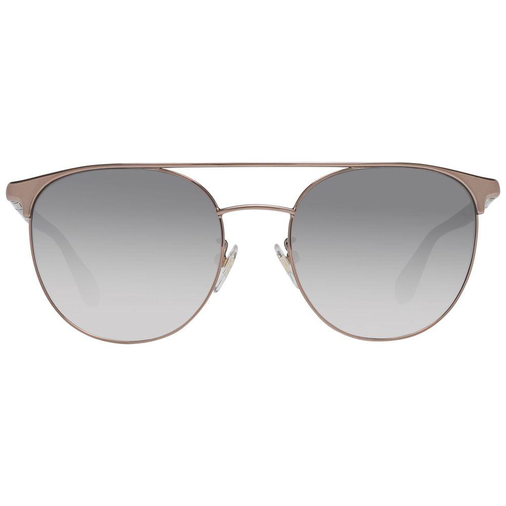 Carolina Herrera NY Bronze Metal And Plastic Sunglasses Carolina Herrera NY Dark Gray