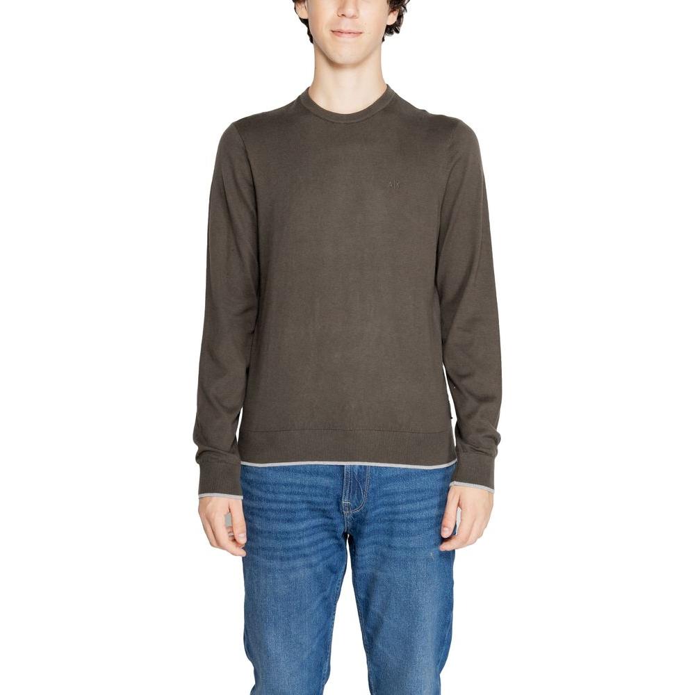 Armani Exchange Green Cotton T-Shirt Armani Exchange Dark Slate Gray