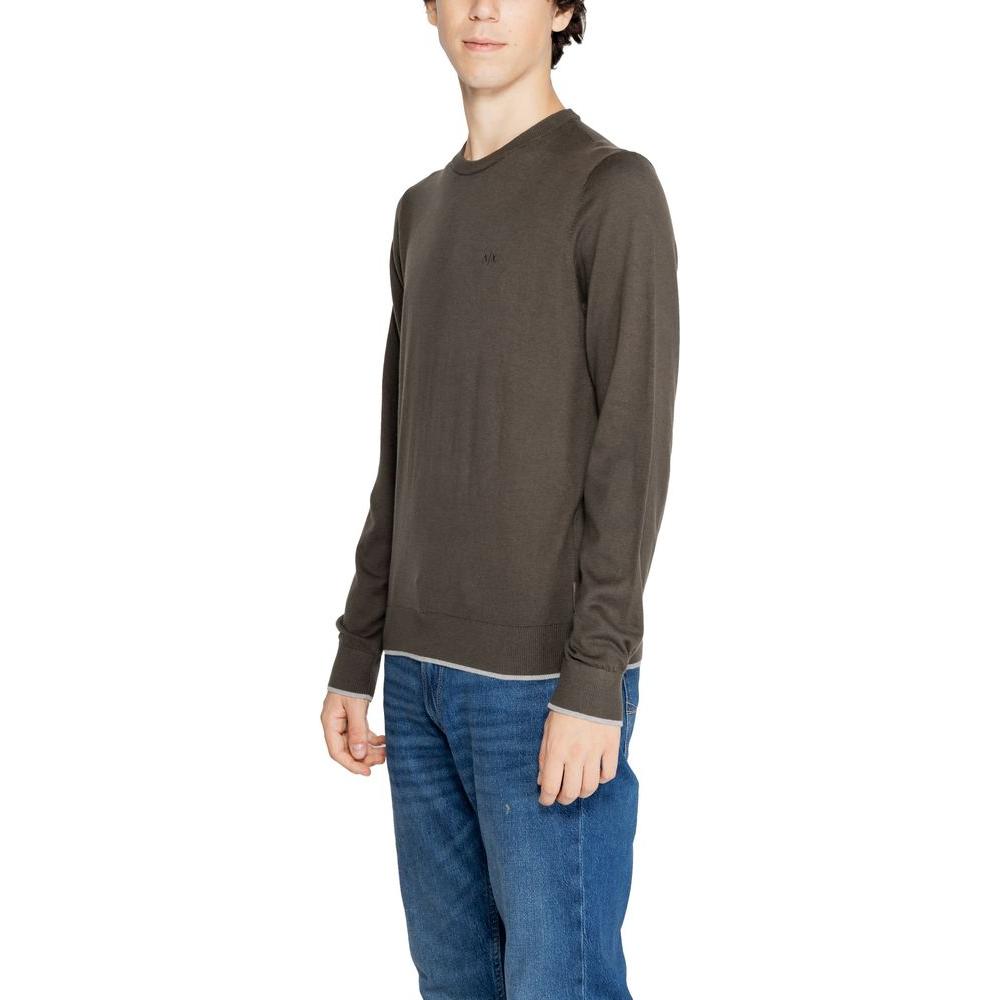 Armani Exchange Green Cotton T-Shirt Armani Exchange Dark Slate Gray
