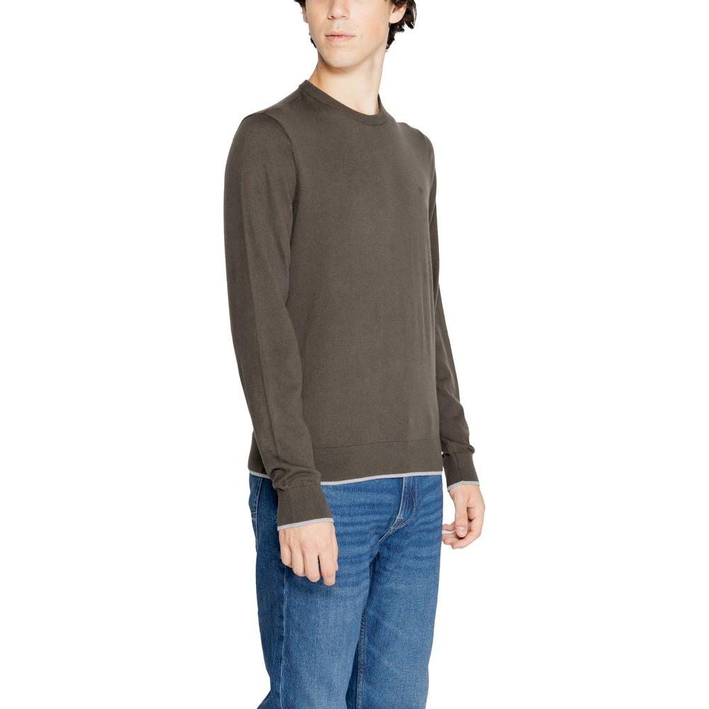 Armani Exchange Green Cotton T-Shirt Armani Exchange Dim Gray
