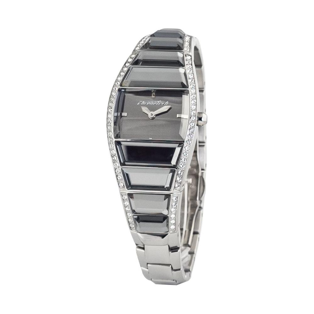 Chronotech Silver Stainless Steel Watch Chronotech Dark Gray