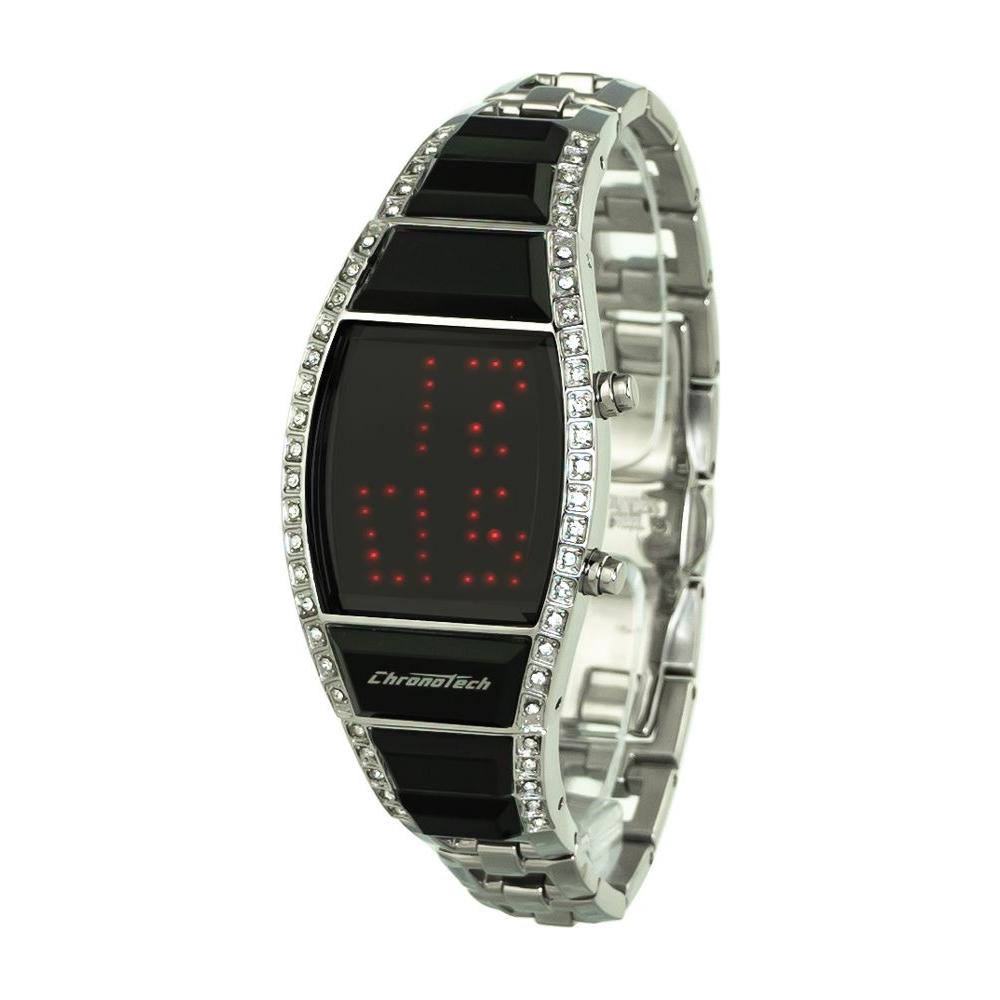 Chronotech Silver Steel Watch Chronotech Light Gray