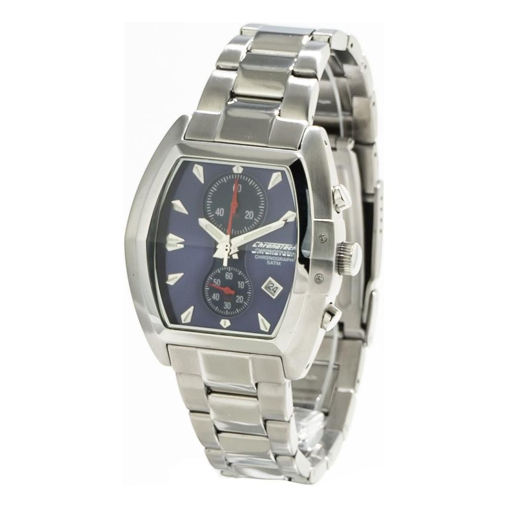 Chronotech Silver Stainless Steel Watch Chronotech Gray
