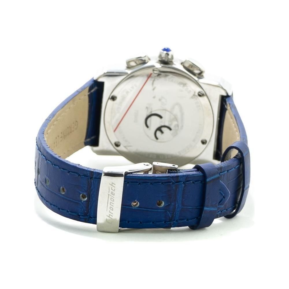 Chronotech Blue Leather Watch