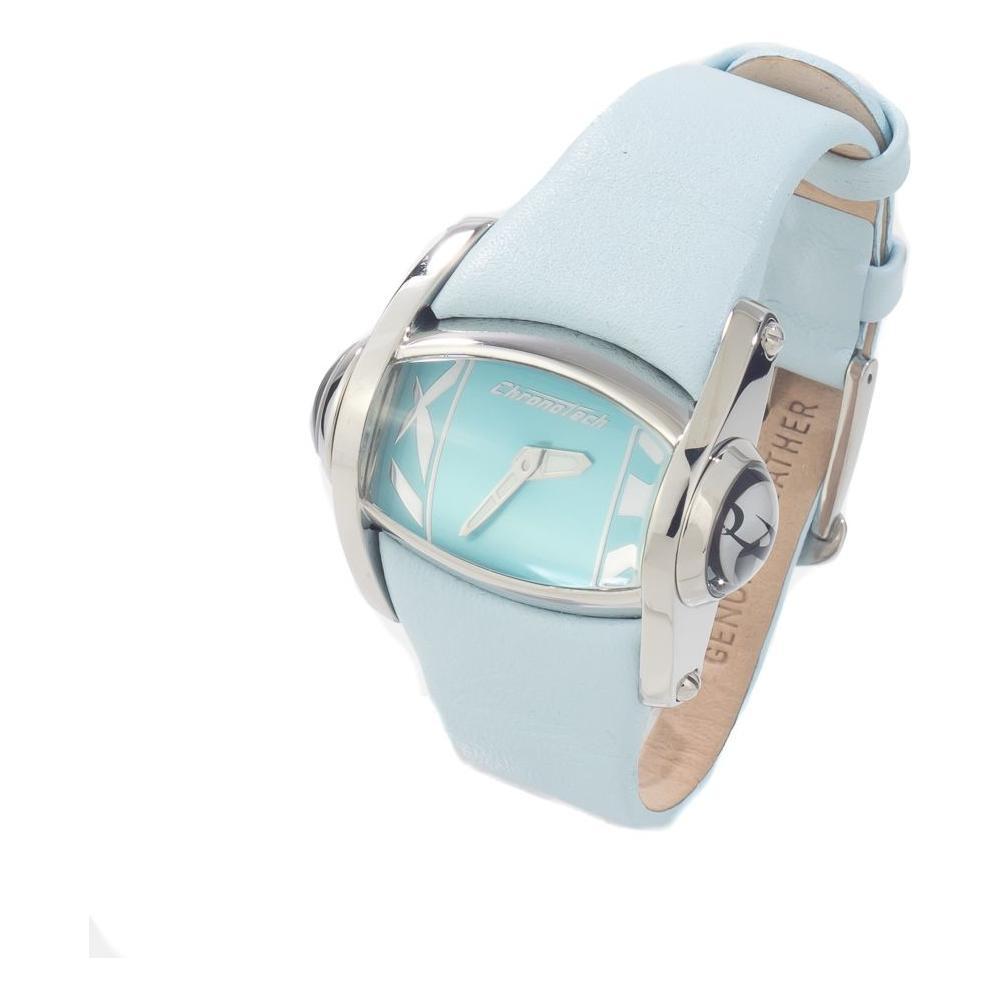 Chronotech Blue Leather Watch