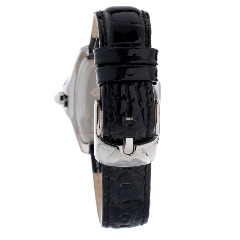 Chronotech Black Leather Bracelet Watch