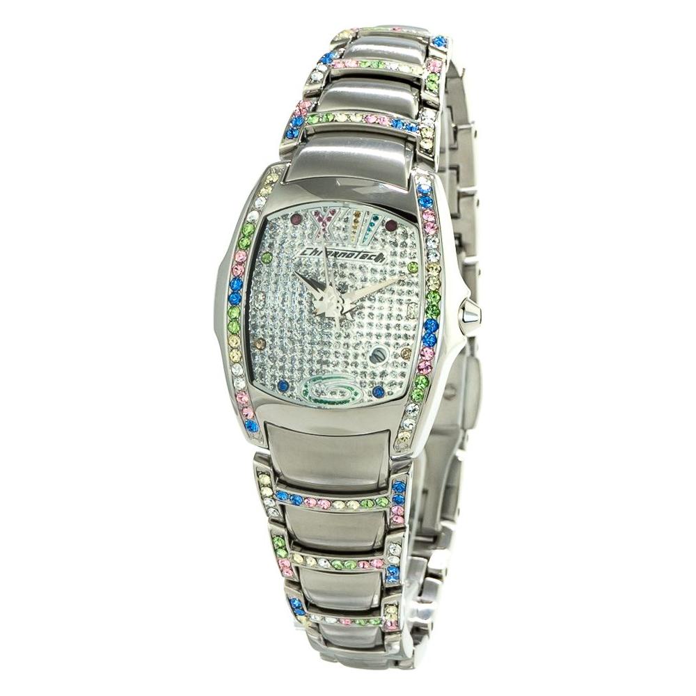 Chronotech Silver Stainless Steel Watch Chronotech Gray