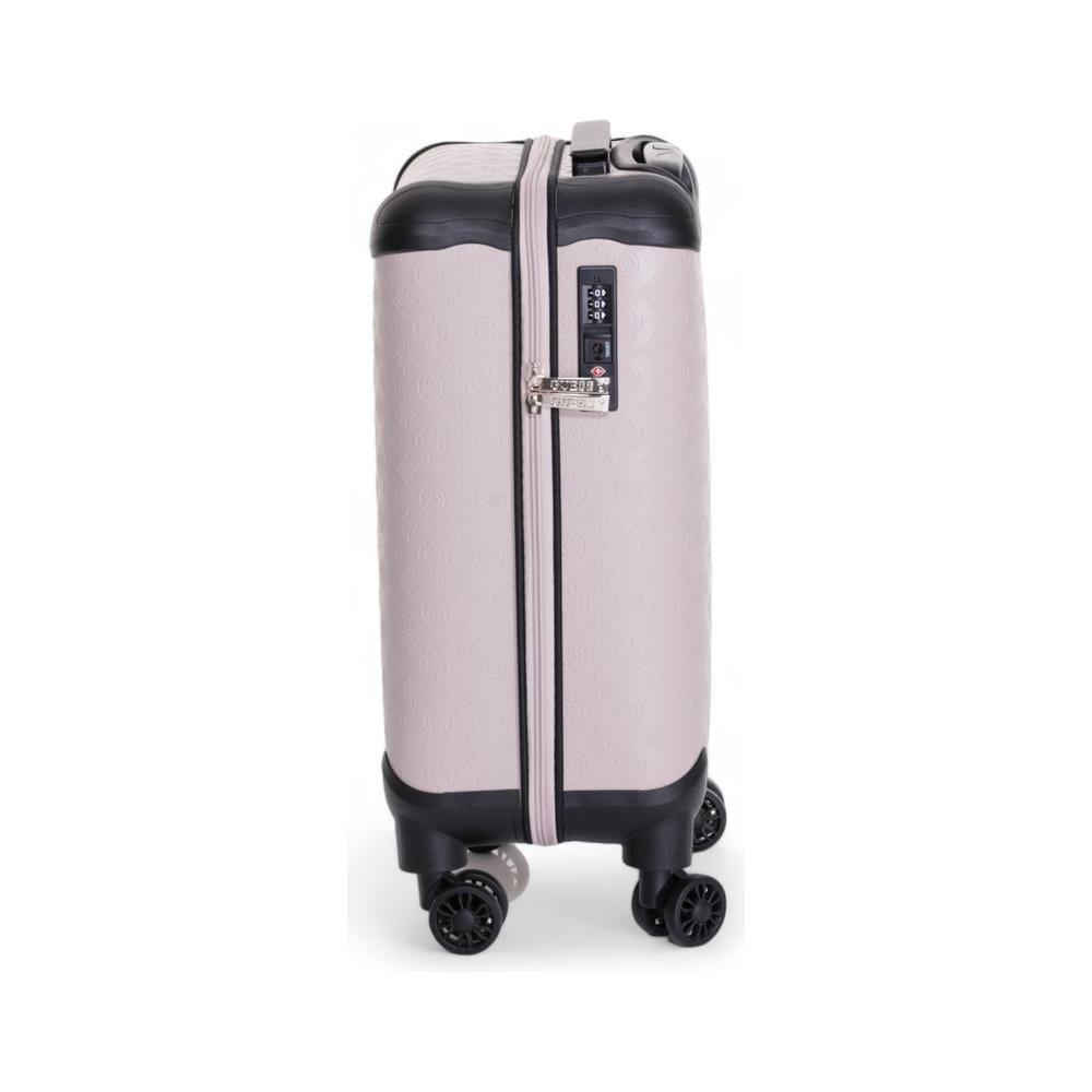 Guess Pink Polyethylene Luggage And Travel Guess Light Gray