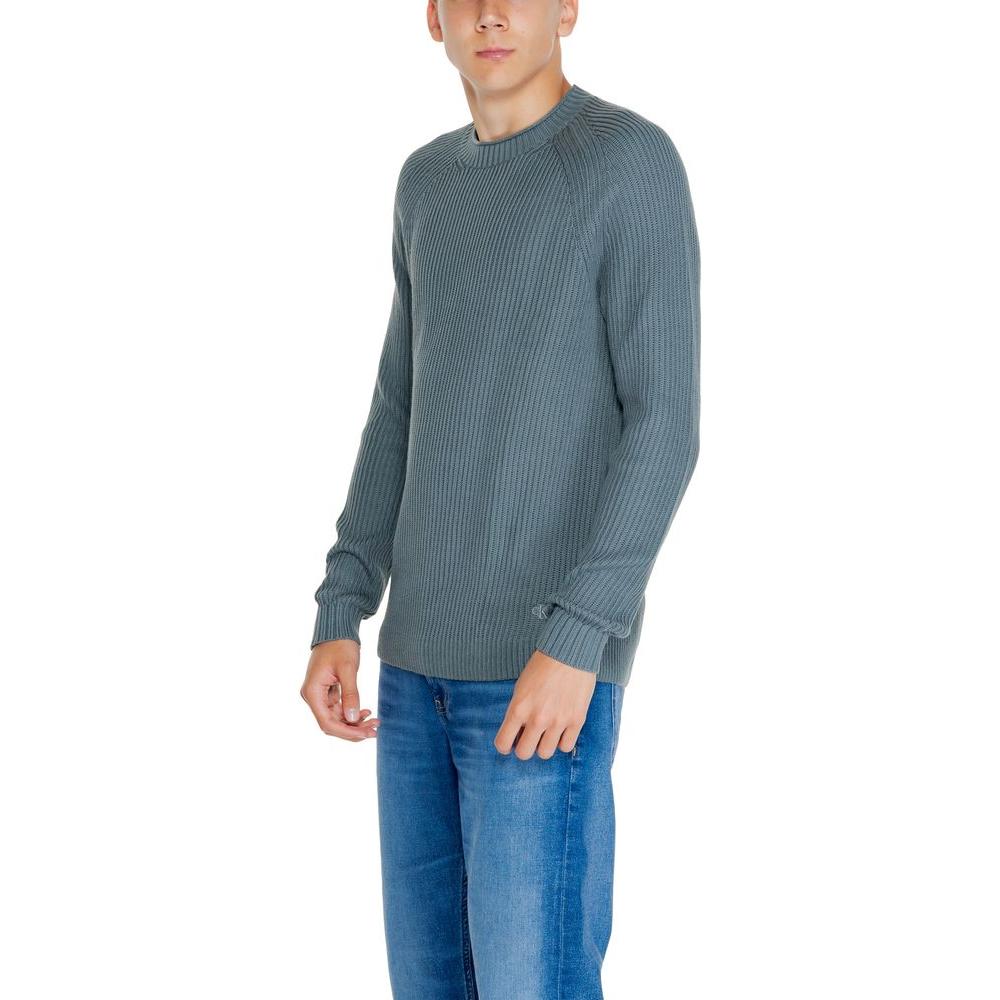 Calvin Klein Jeans Green Organic Cotton Sweater Calvin Klein Jeans Dim Gray