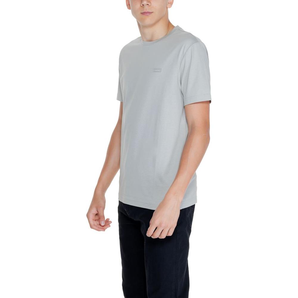 Calvin Klein Gray Cotton T-Shirt Calvin Klein Gray