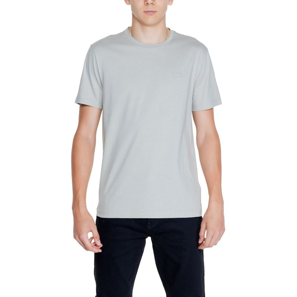 Calvin Klein Gray Cotton T-Shirt Calvin Klein Gray