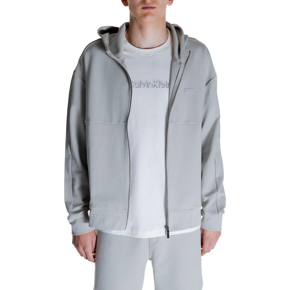 Calvin Klein Gray Cotton Sweater Calvin Klein Gray