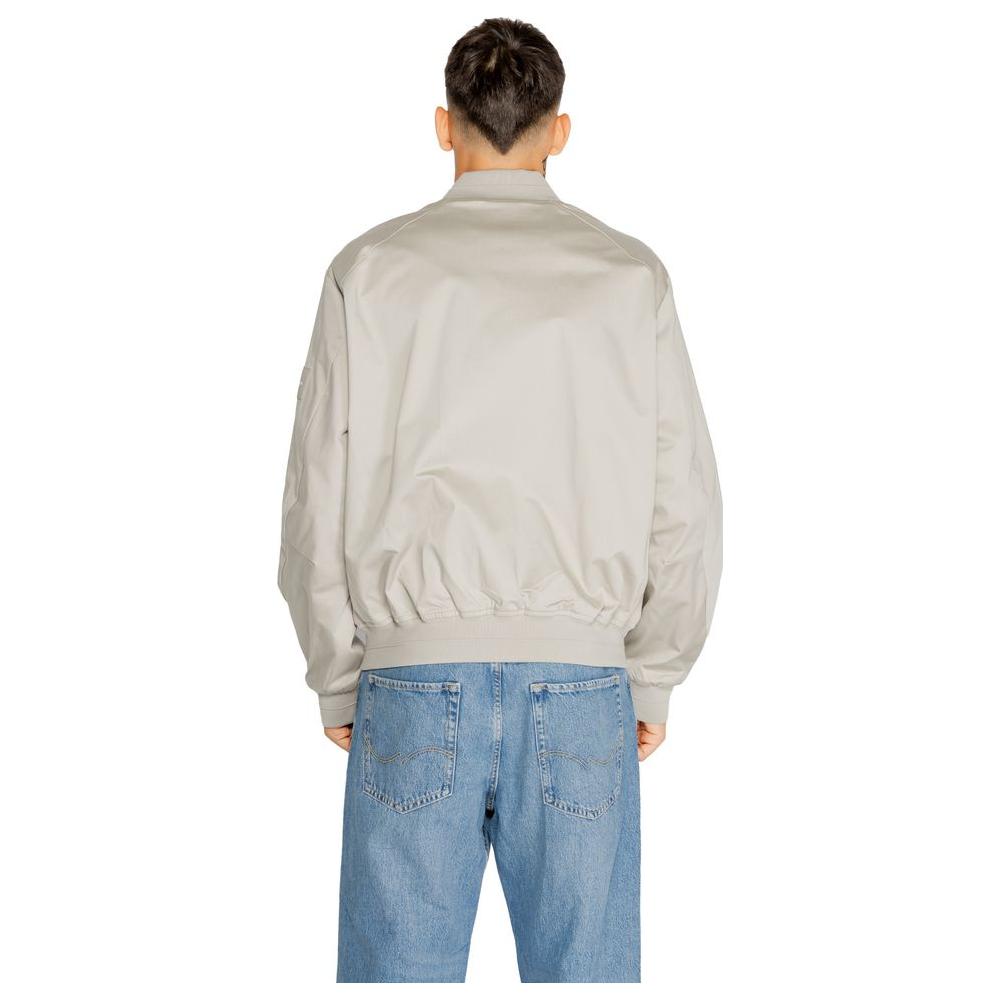Calvin Klein Gray Organic Cotton Jacket Calvin Klein Gray