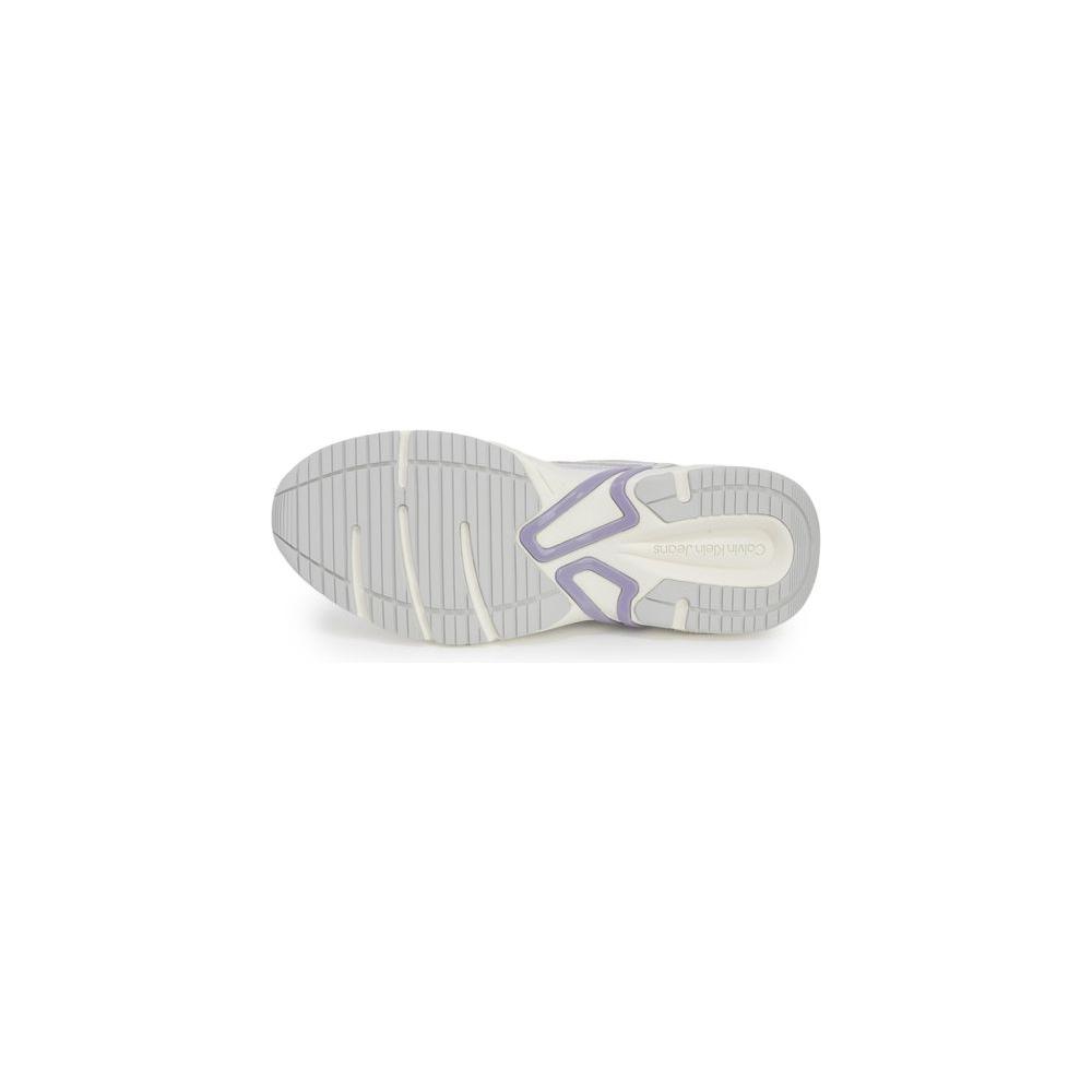 Calvin Klein Purple Leather Sneaker Calvin Klein Light Gray