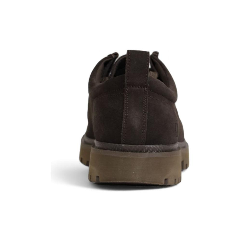 Calvin Klein Brown Suede Leather Casual Calvin Klein Dark Slate Gray