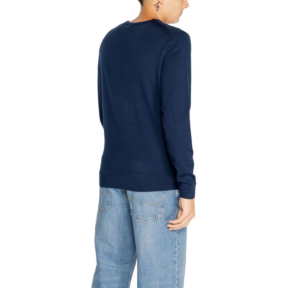 Calvin Klein Blue Recycled Wool T-Shirt Calvin Klein Dark Slate Gray