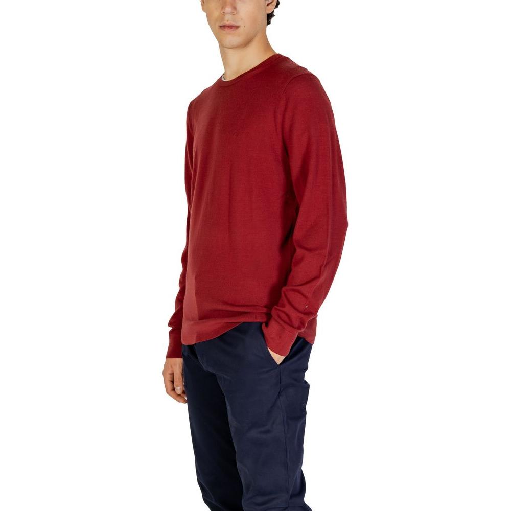 Calvin Klein Bordeaux Recycled Wool T-Shirt Calvin Klein Brown