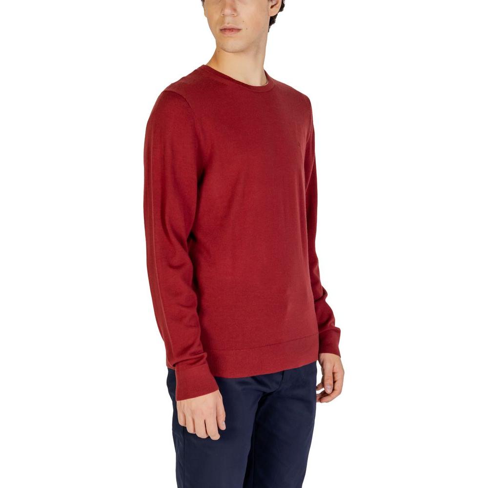 Calvin Klein Bordeaux Recycled Wool T-Shirt Calvin Klein Brown
