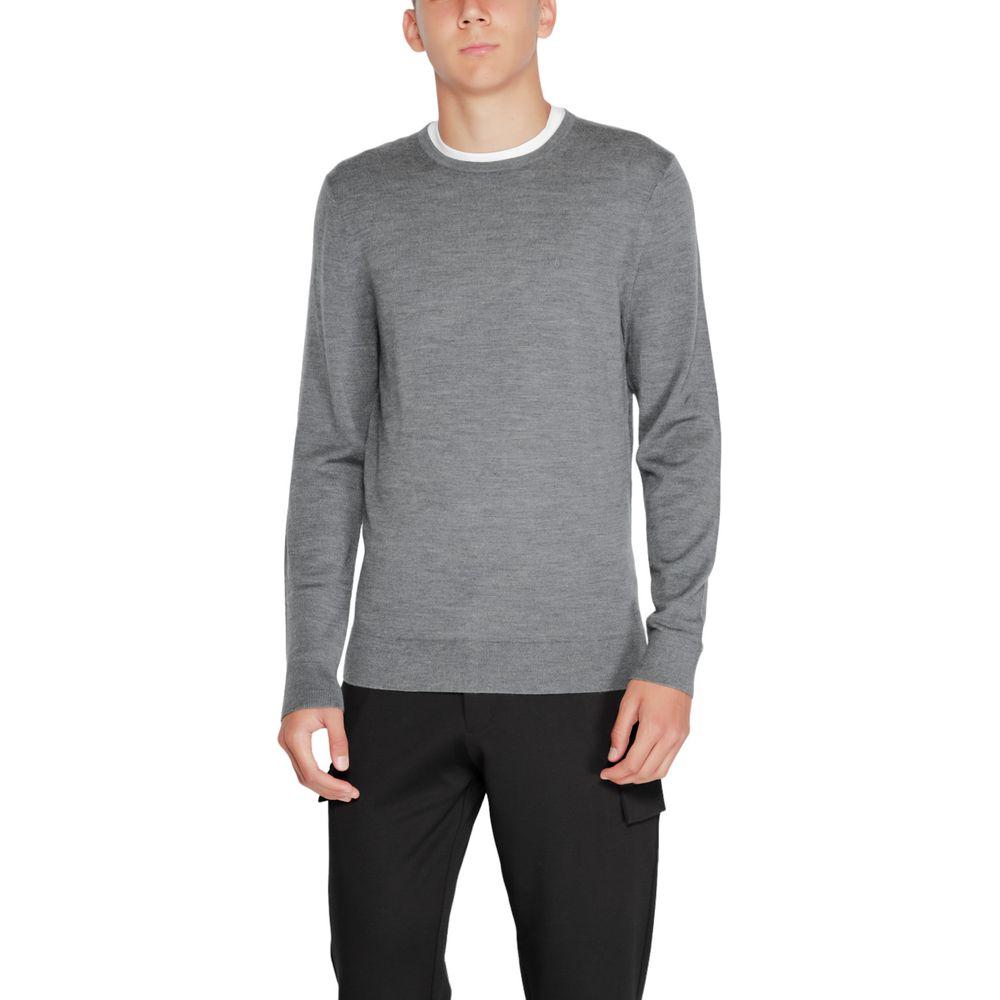 Calvin Klein Gray Recycled Wool T-Shirt Calvin Klein Slate Gray
