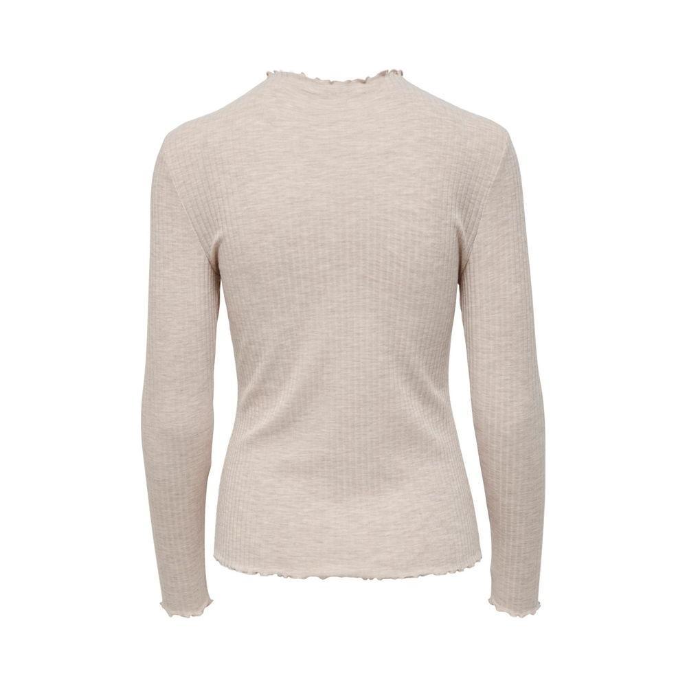 Only Beige Polyester Sweater Only Gray