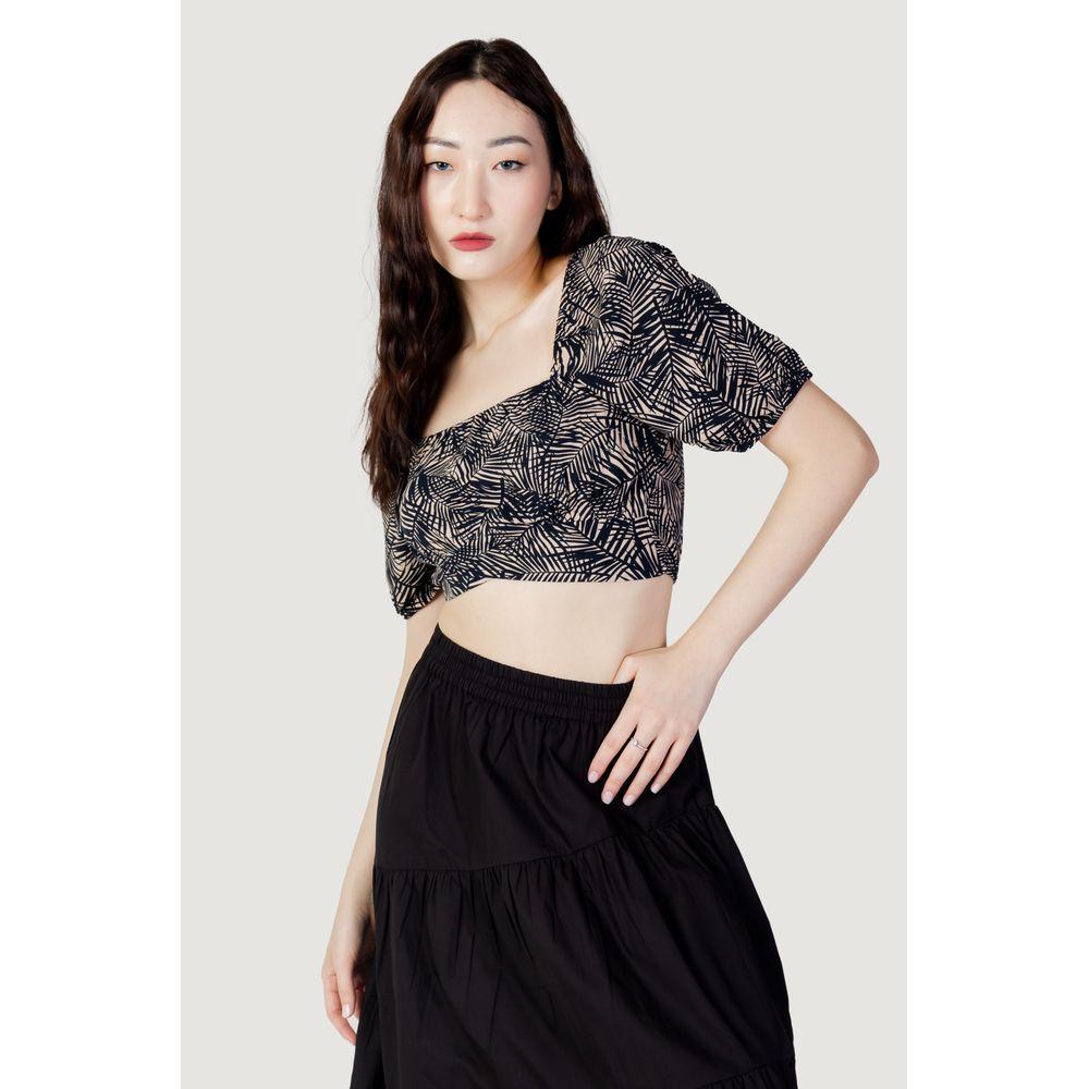Only Blue Viscose Tops & T-Shirt Only Light Gray