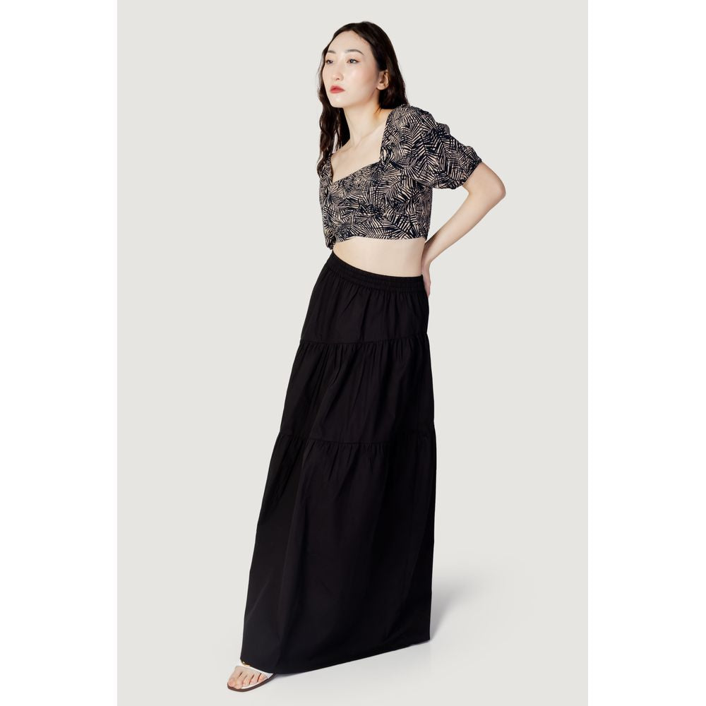 Only Blue Viscose Tops & T-Shirt Only Black