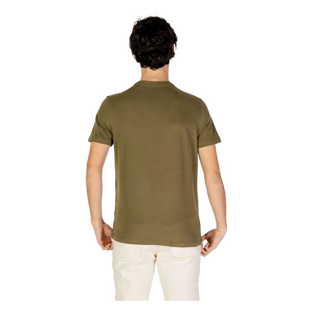 U.S. POLO ASSN. Green Cotton T-Shirt U.S. POLO ASSN. Dark Olive Green