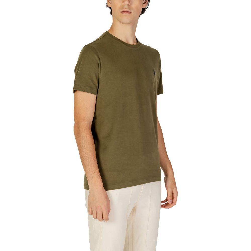 U.S. POLO ASSN. Green Cotton T-Shirt U.S. POLO ASSN. Dark Olive Green