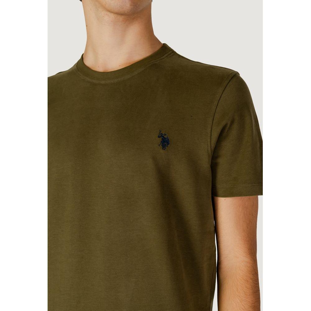 U.S. POLO ASSN. Green Cotton T-Shirt U.S. POLO ASSN. Dark Olive Green