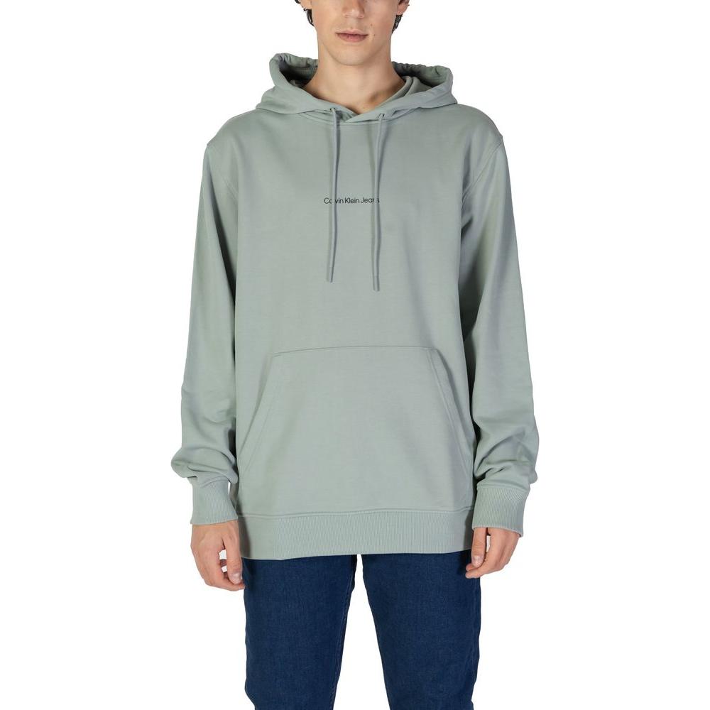 Calvin Klein Jeans Green Cotton Sweater Calvin Klein Jeans Dark Gray