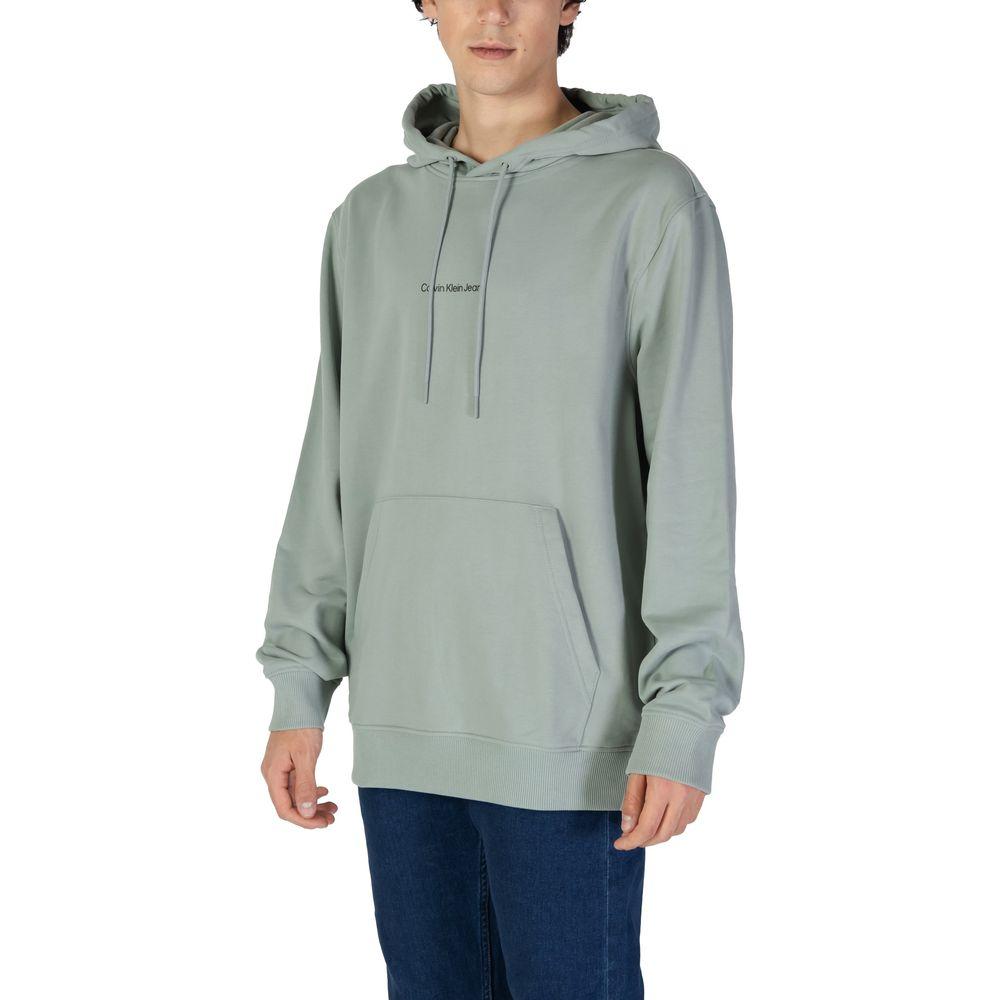 Calvin Klein Jeans Green Cotton Sweater Calvin Klein Jeans Dark Gray
