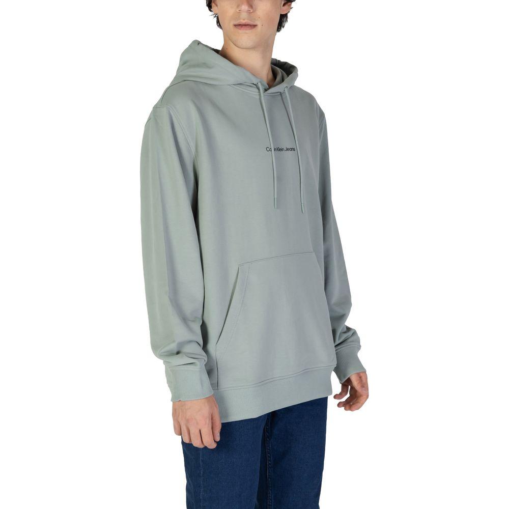 Calvin Klein Jeans Green Cotton Sweater Calvin Klein Jeans Dark Gray