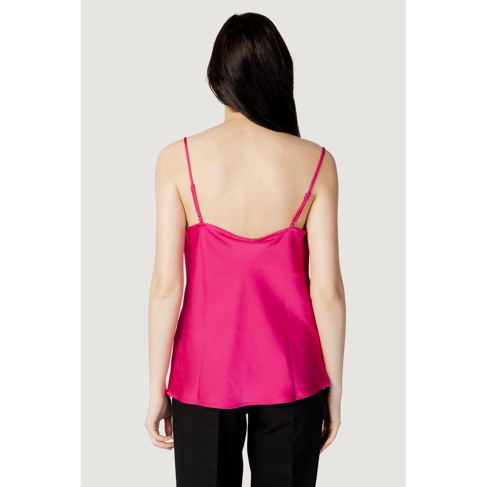 Vila Clothes Pink Polyester Tops & T-Shirt Vila Clothes Light Gray
