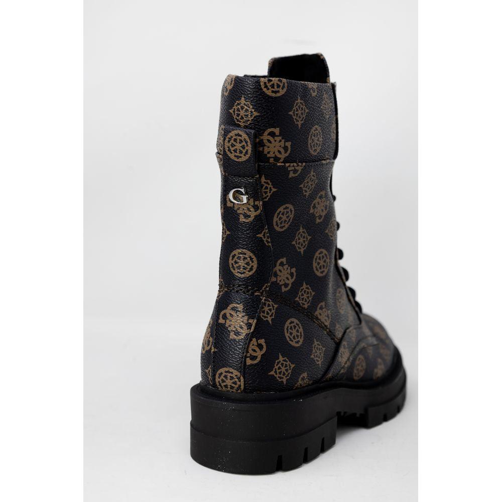 Guess Brown Artificial Leather Boot Guess Lavender