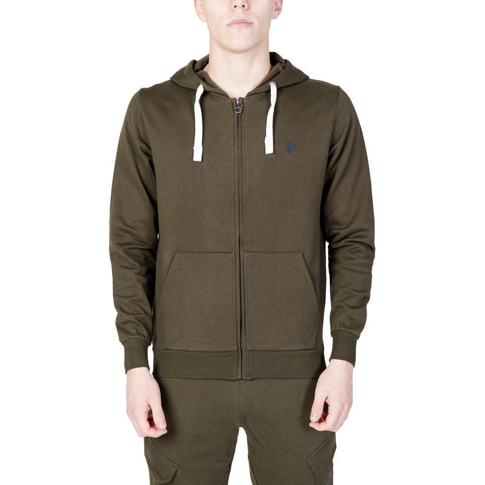U.S. POLO ASSN. Green Cotton Sweater U.S. POLO ASSN. Dark Olive Green