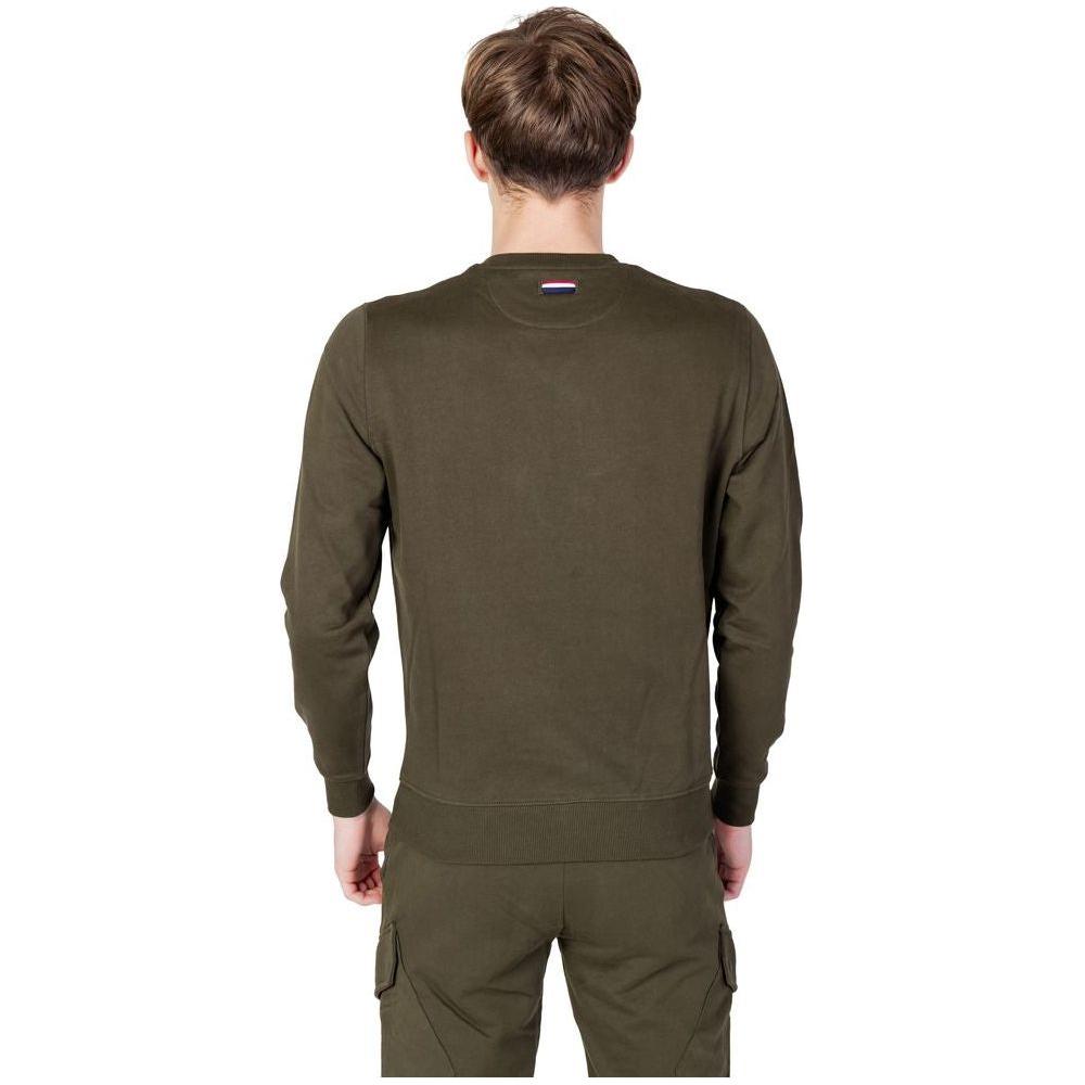U.S. POLO ASSN. Green Cotton Sweater U.S. POLO ASSN. Dark Olive Green